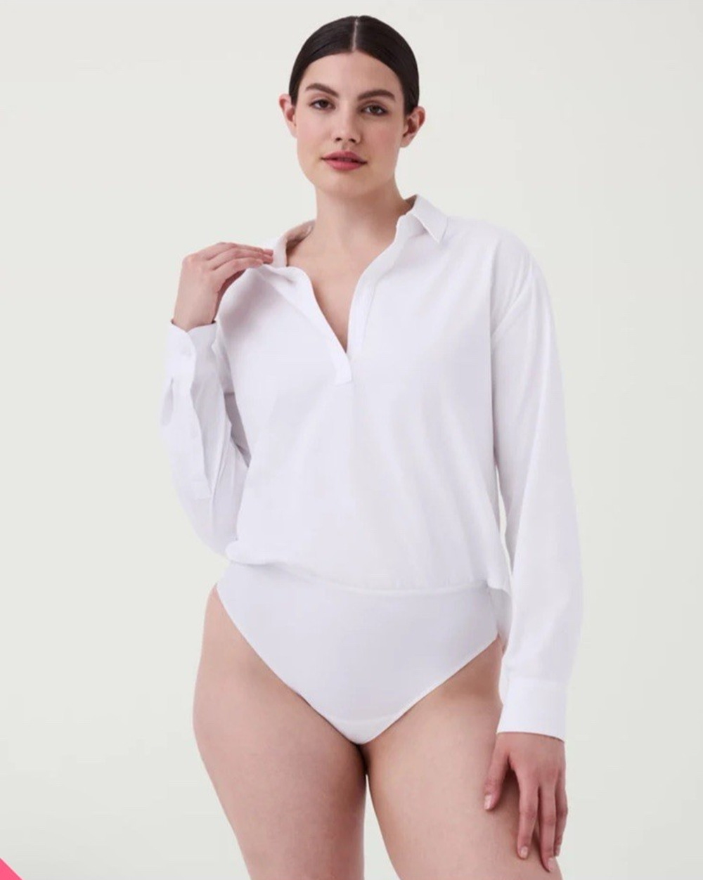 SPANX Classic White The Blouse Shaping Slimming Bodysuit Medium BRAND NEW